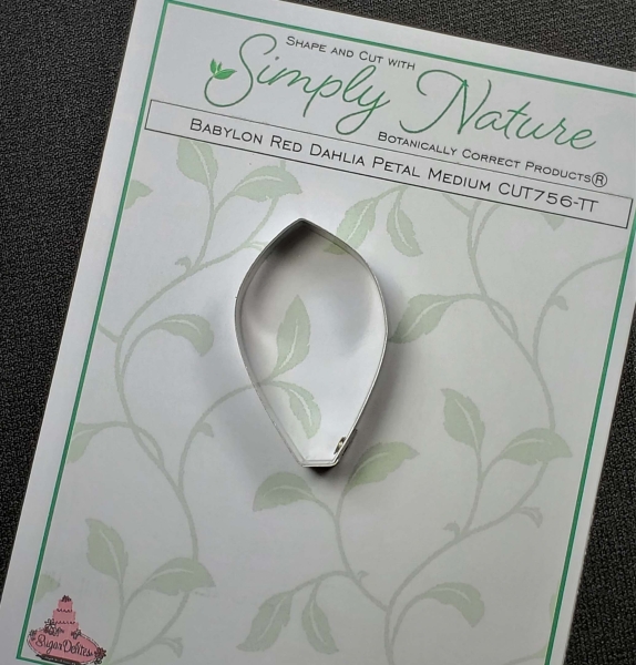 Dahlia (Babylon Red) Petal Cutter Medium By Simply Nature Botanically Correct Products®